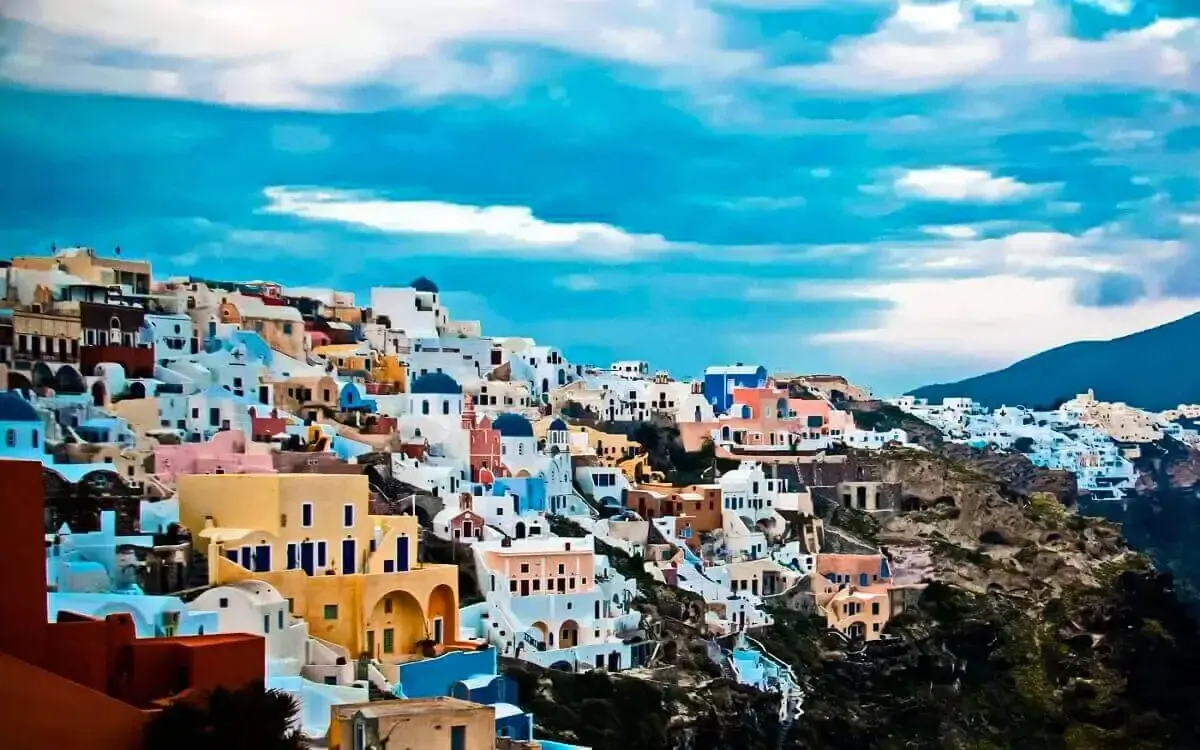 أجمل جزر اليونان سانتوريني